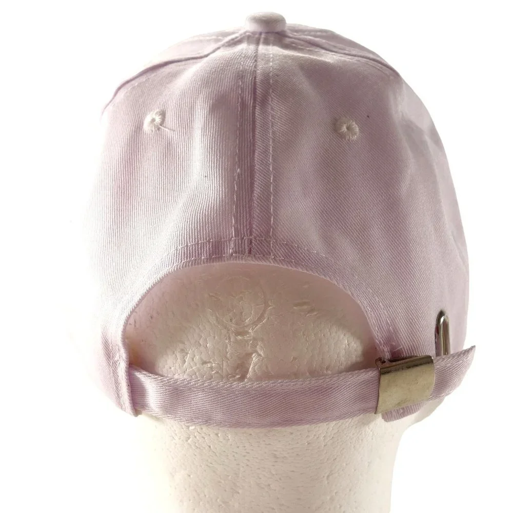 Embroidered Smiley Face White Strapback‎ Baseball Hat Cap